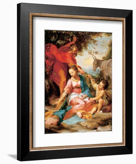 The Rest on the Return from Egypt-Federico Barocci-Framed Giclee Print