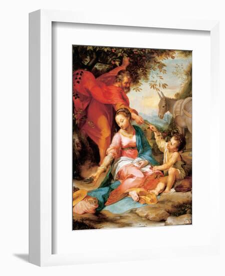 The Rest on the Return from Egypt-Federico Barocci-Framed Giclee Print