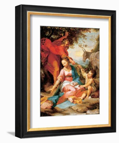 The Rest on the Return from Egypt-Federico Barocci-Framed Giclee Print