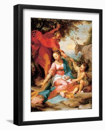 The Rest on the Return from Egypt-Federico Barocci-Framed Giclee Print