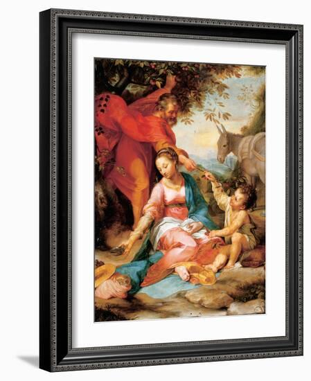 The Rest on the Return from Egypt-Federico Barocci-Framed Giclee Print