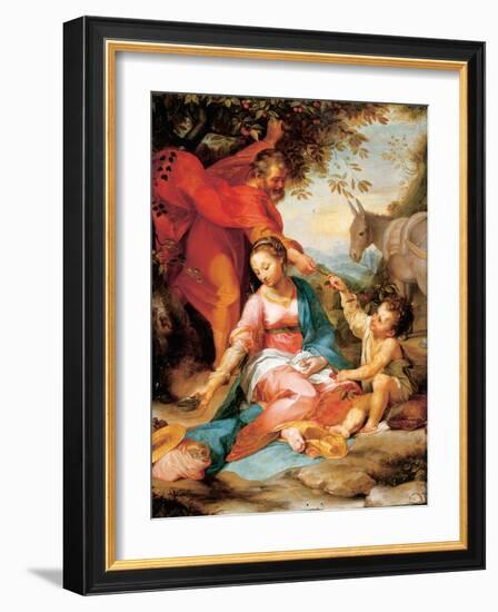 The Rest on the Return from Egypt-Federico Barocci-Framed Giclee Print