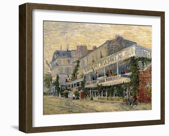 The Restaurant de la Sirene in Asnieres, c.1887-Vincent van Gogh-Framed Giclee Print