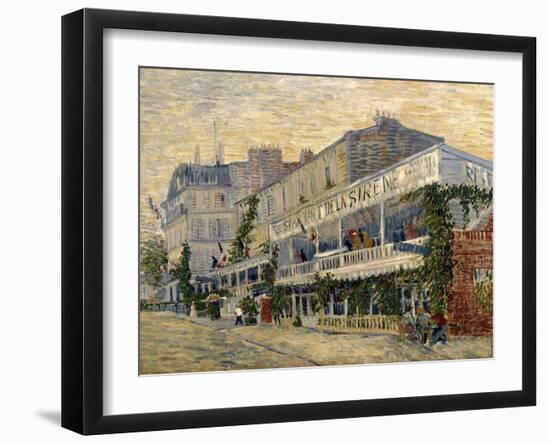 The Restaurant de la Sirene in Asnieres, c.1887-Vincent van Gogh-Framed Giclee Print