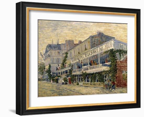 The Restaurant de la Sirene in Asnieres, c.1887-Vincent van Gogh-Framed Giclee Print