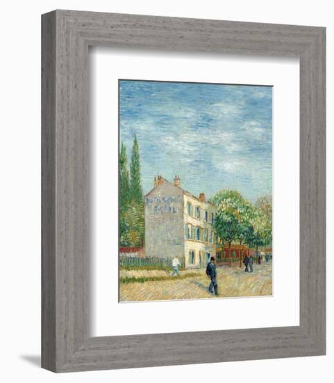 The Restaurant Rispal in Asnières, 1887-Vincent van Gogh-Framed Art Print