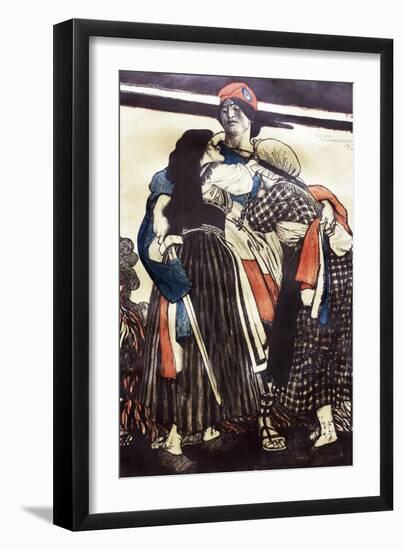 The restoration of Alsace-Lorraine by Maurice Greiffenhagen-Maurice Greiffenhagen-Framed Giclee Print