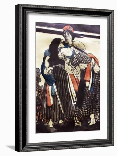 The restoration of Alsace-Lorraine by Maurice Greiffenhagen-Maurice Greiffenhagen-Framed Giclee Print