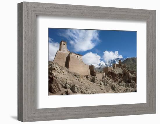 The Restoration of the Citadel and Temples of Basgo, Perched on an Eroded Hillside-Thomas L-Framed Photographic Print