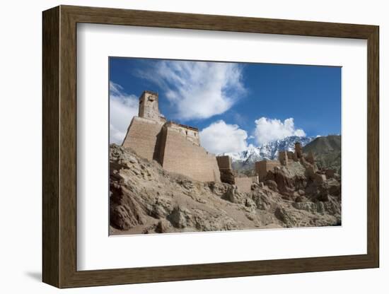 The Restoration of the Citadel and Temples of Basgo, Perched on an Eroded Hillside-Thomas L-Framed Photographic Print