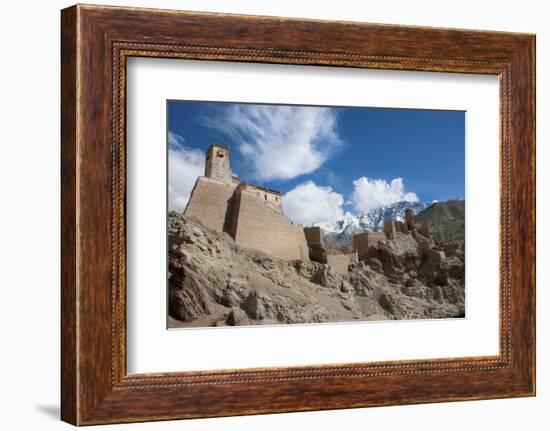 The Restoration of the Citadel and Temples of Basgo, Perched on an Eroded Hillside-Thomas L-Framed Photographic Print