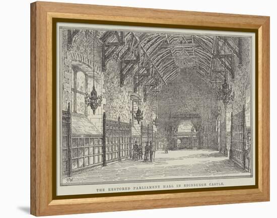 The Restored Parliament Hall in Edinburgh Castle-Frank Watkins-Framed Premier Image Canvas