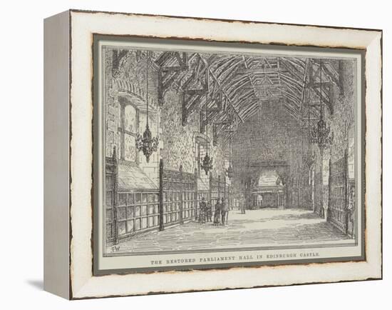 The Restored Parliament Hall in Edinburgh Castle-Frank Watkins-Framed Premier Image Canvas