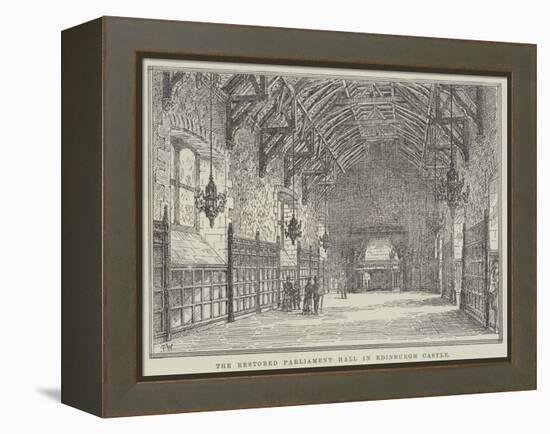 The Restored Parliament Hall in Edinburgh Castle-Frank Watkins-Framed Premier Image Canvas