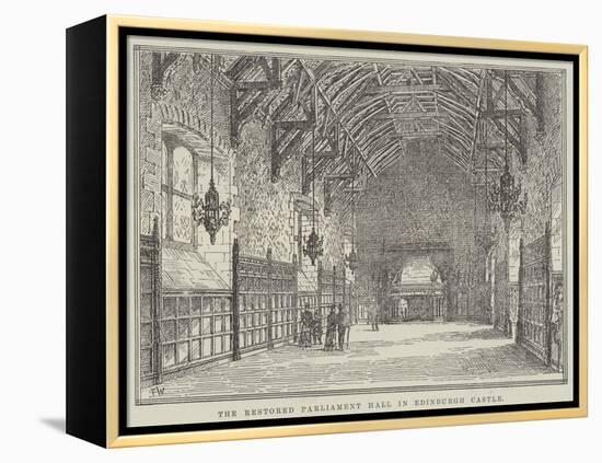 The Restored Parliament Hall in Edinburgh Castle-Frank Watkins-Framed Premier Image Canvas