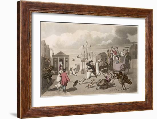 The Result of Purchasing a Blind Horse-Thomas Rowlandson-Framed Art Print