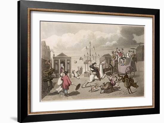 The Result of Purchasing a Blind Horse-Thomas Rowlandson-Framed Art Print