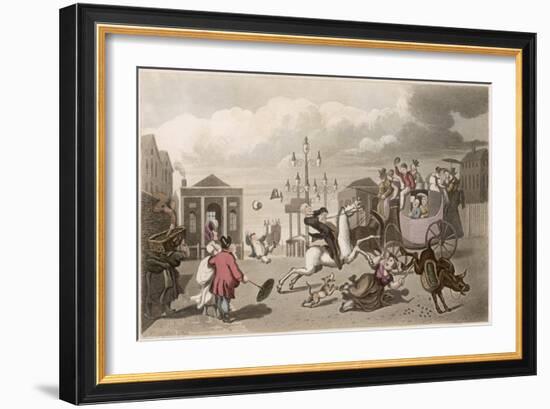 The Result of Purchasing a Blind Horse-Thomas Rowlandson-Framed Art Print