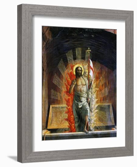 The Resurrection, 1457-1459-Andrea Mantegna-Framed Giclee Print