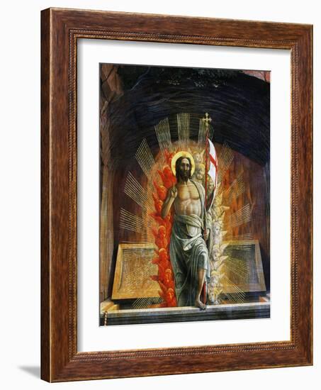 The Resurrection, 1457-1459-Andrea Mantegna-Framed Giclee Print