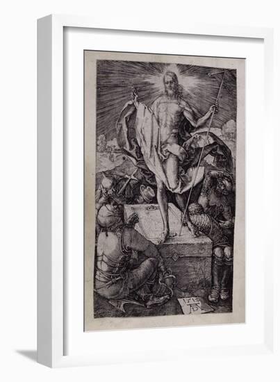 The Resurrection, 1512-Albrecht Dürer-Framed Giclee Print