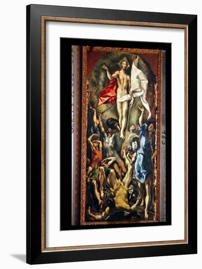 The Resurrection, 1584-94-El Greco-Framed Giclee Print