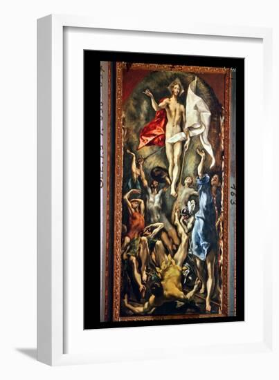 The Resurrection, 1584-94-El Greco-Framed Giclee Print