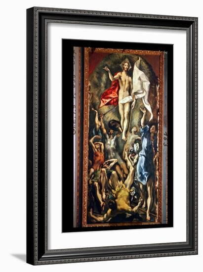 The Resurrection, 1584-94-El Greco-Framed Giclee Print