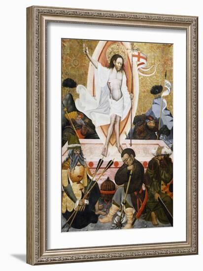 The Resurrection, Altarpiece from Verdu, 1432-34-Jaume Ferrer II-Framed Giclee Print