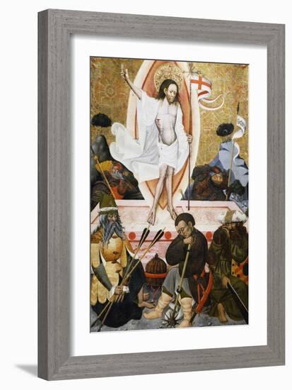 The Resurrection, Altarpiece from Verdu, 1432-34-Jaume Ferrer II-Framed Giclee Print