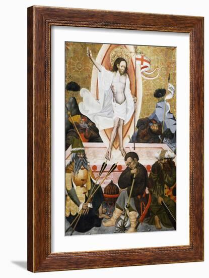 The Resurrection, Altarpiece from Verdu, 1432-34-Jaume Ferrer II-Framed Giclee Print