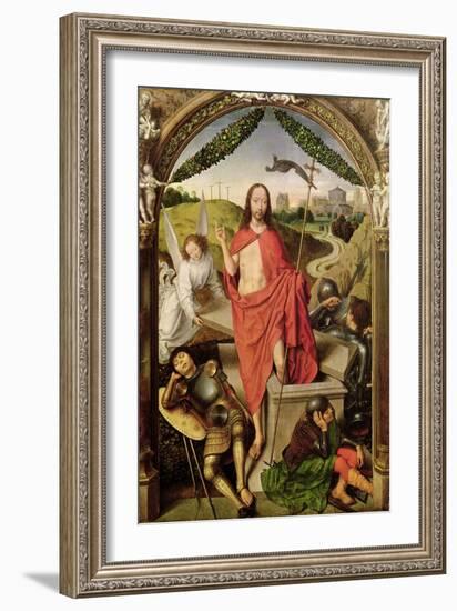 The Resurrection, Central Panel from the Triptych of the Resurrection, circa 1485-90-Hans Memling-Framed Giclee Print