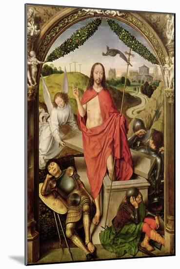 The Resurrection, Central Panel from the Triptych of the Resurrection, circa 1485-90-Hans Memling-Mounted Giclee Print