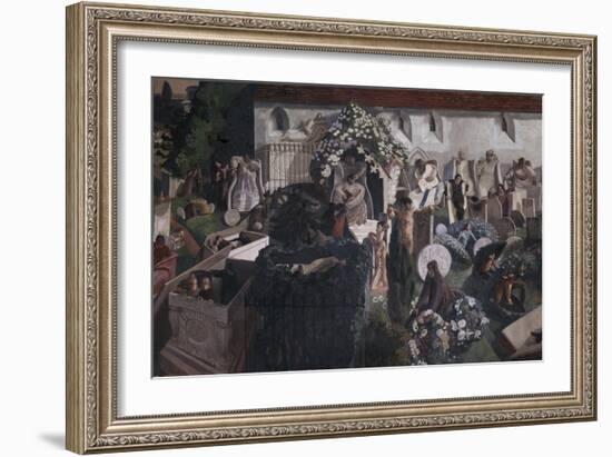 The Resurrection, Cookham-Sir Stanley Spencer-Framed Giclee Print