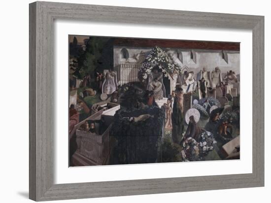 The Resurrection, Cookham-Sir Stanley Spencer-Framed Giclee Print