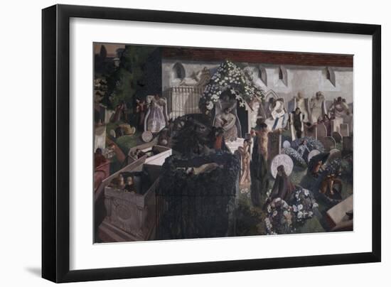 The Resurrection, Cookham-Sir Stanley Spencer-Framed Giclee Print