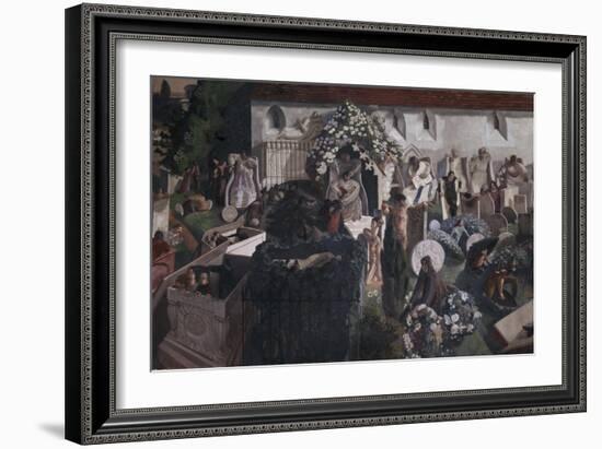 The Resurrection, Cookham-Sir Stanley Spencer-Framed Giclee Print