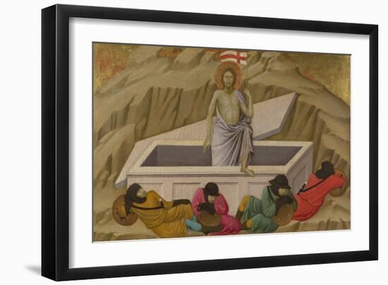 The Resurrection (From the Basilica of Santa Croce, Florenc), C. 1324-1325-Ugolino Di Nerio-Framed Giclee Print