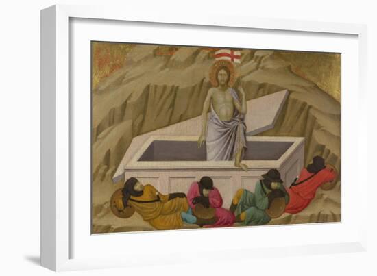 The Resurrection (From the Basilica of Santa Croce, Florenc), C. 1324-1325-Ugolino Di Nerio-Framed Giclee Print