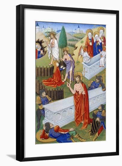 The Resurrection, Miniature from Book of Prayers by Jeanne De Laval, Manuscript-null-Framed Giclee Print