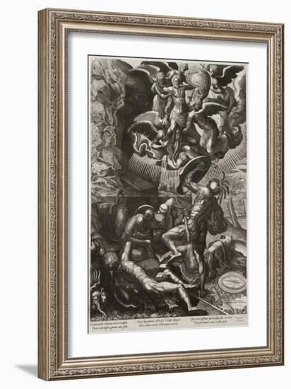 The Resurrection of Christ, 1557-Lucas van Doetechum-Framed Giclee Print