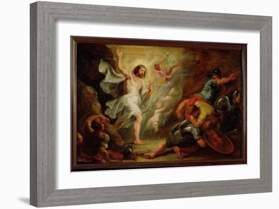 The Resurrection of Christ, c.1617-19-Peter Paul Rubens-Framed Giclee Print