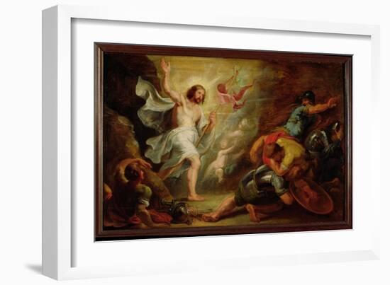 The Resurrection of Christ, c.1617-19-Peter Paul Rubens-Framed Giclee Print