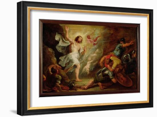 The Resurrection of Christ, c.1617-19-Peter Paul Rubens-Framed Giclee Print