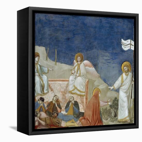 The Resurrection of Christ, Detail from Life and Passion of Christ-Giotto di Bondone-Framed Premier Image Canvas