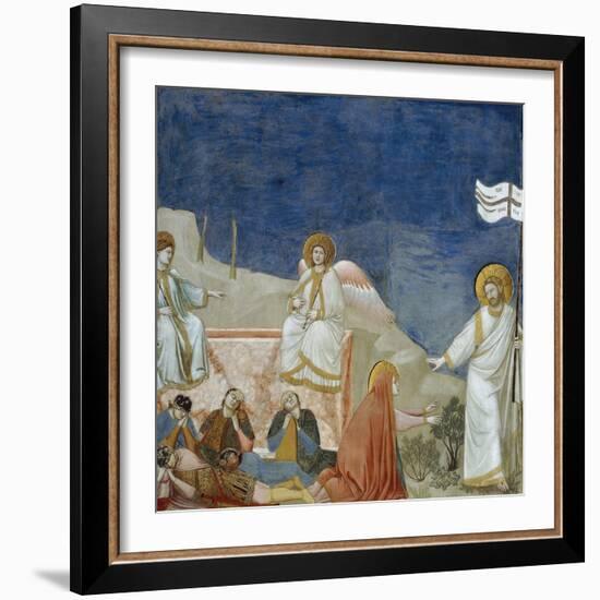 The Resurrection of Christ, Detail from Life and Passion of Christ-Giotto di Bondone-Framed Giclee Print