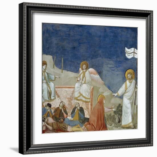 The Resurrection of Christ, Detail from Life and Passion of Christ-Giotto di Bondone-Framed Giclee Print