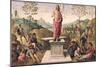 The Resurrection of Christ, from the Convent of San Pietro, Perugia, 1496-98-Pietro Perugino-Mounted Giclee Print