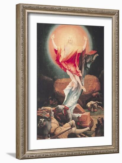 The Resurrection of Christ, from the Isenheim Altarpiece circa 1512-16-Matthias Grünewald-Framed Giclee Print