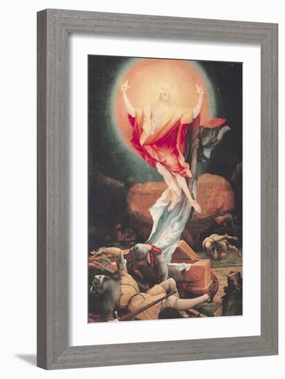 The Resurrection of Christ, from the Isenheim Altarpiece circa 1512-16-Matthias Grünewald-Framed Giclee Print